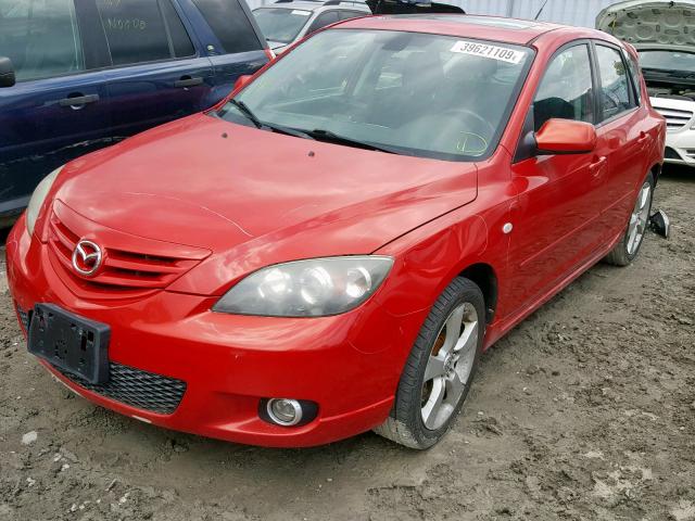 JM1BK143461461914 - 2006 MAZDA 3 HATCHBAC RED photo 2