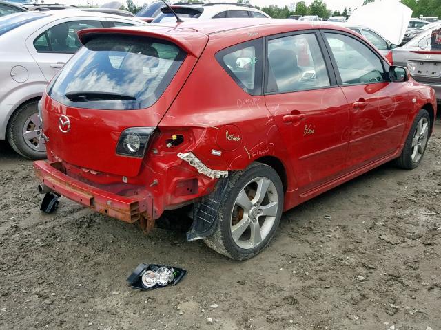 JM1BK143461461914 - 2006 MAZDA 3 HATCHBAC RED photo 4