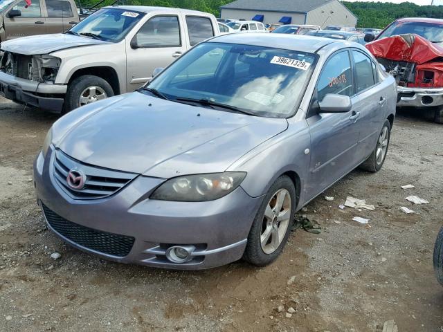 JM1BK323251241524 - 2005 MAZDA 3 S GRAY photo 2