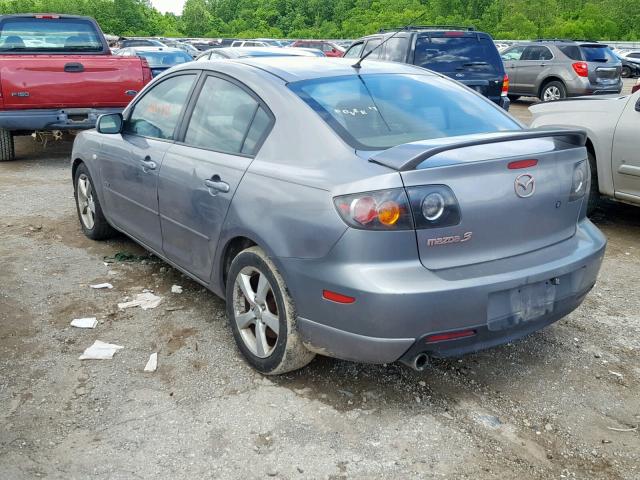 JM1BK323251241524 - 2005 MAZDA 3 S GRAY photo 3