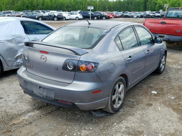 JM1BK323251241524 - 2005 MAZDA 3 S GRAY photo 4