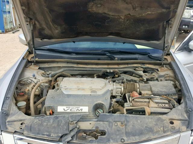 1HGCP36828A034522 - 2008 HONDA ACCORD EXL SILVER photo 7