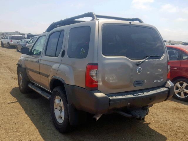 5N1ED28T93C683819 - 2003 NISSAN XTERRA XE BEIGE photo 3