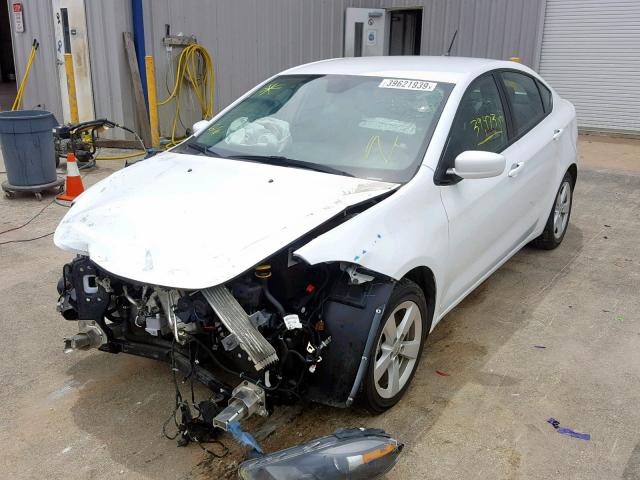 1C3CDFBB8FD251566 - 2015 DODGE DART SXT WHITE photo 2