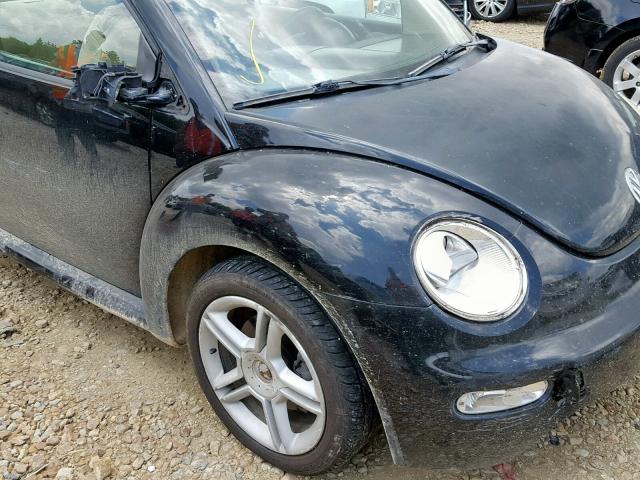 3VWCD31C05M400847 - 2005 VOLKSWAGEN NEW BEETLE შავი ფოტო 9