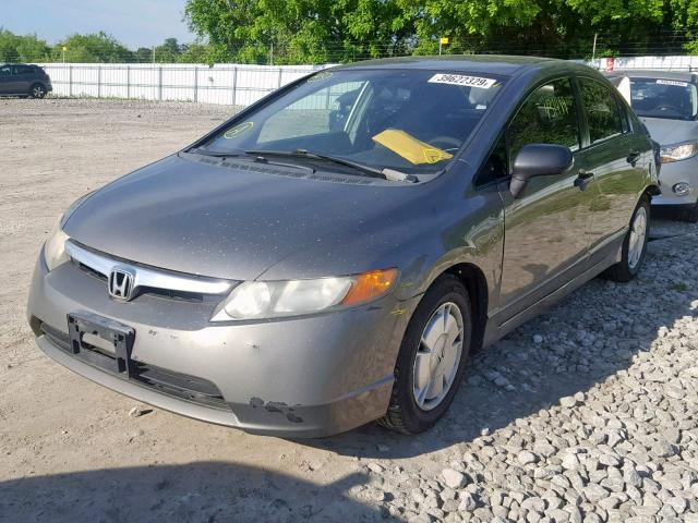 2HGFA16268H101770 - 2008 HONDA CIVIC DX GRAY photo 2