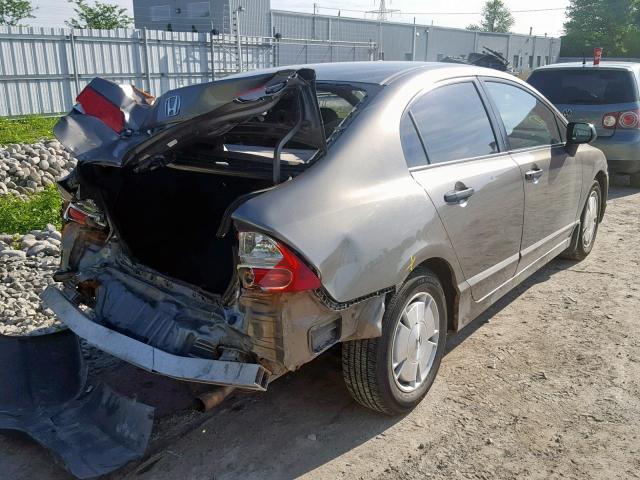 2HGFA16268H101770 - 2008 HONDA CIVIC DX GRAY photo 4