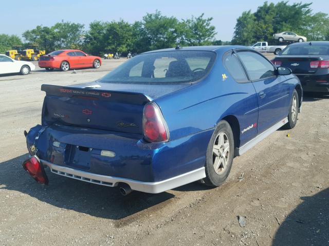 2G1WX12K439339177 - 2003 CHEVROLET MONTE CARL BLUE photo 4