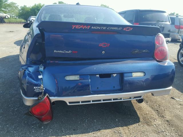 2G1WX12K439339177 - 2003 CHEVROLET MONTE CARL BLUE photo 9