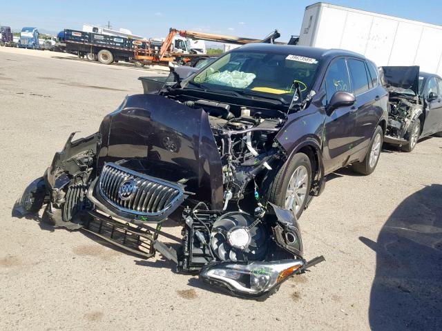 LRBFX1SA2JD051980 - 2018 BUICK ENVISION E PURPLE photo 2