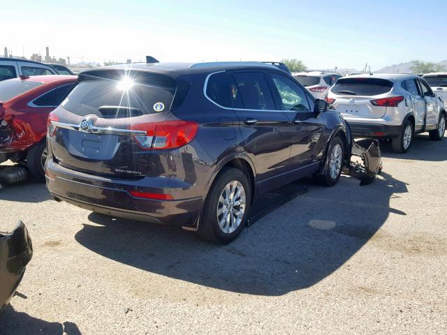 LRBFX1SA2JD051980 - 2018 BUICK ENVISION E PURPLE photo 4