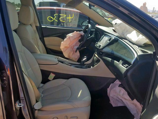 LRBFX1SA2JD051980 - 2018 BUICK ENVISION E PURPLE photo 5