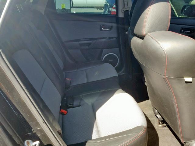 JM1BK34L781140318 - 2008 MAZDA SPEED 3 BLACK photo 6