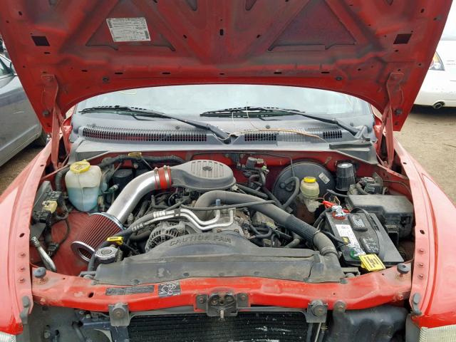 1B7GL22Y4WS559875 - 1998 DODGE DAKOTA RED photo 7