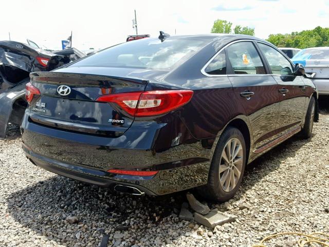 5NPE34AF4HH507456 - 2017 HYUNDAI SONATA SPO BLACK photo 4