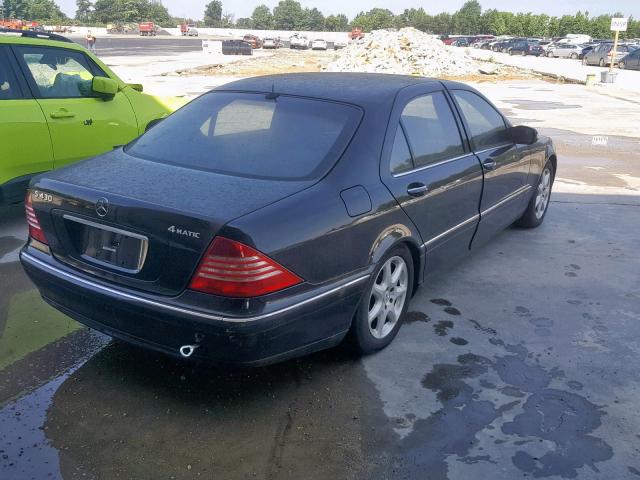 WDBNG83J75A459109 - 2005 MERCEDES-BENZ S 430 4MAT BLACK photo 4