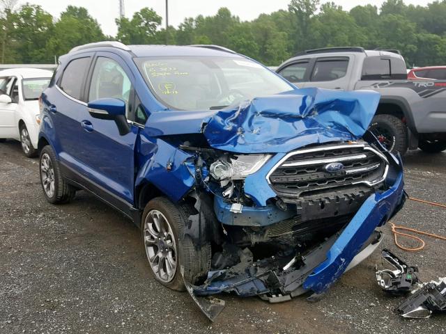 MAJ6P1WLXJC187864 - 2018 FORD ECOSPORT T BLUE photo 1