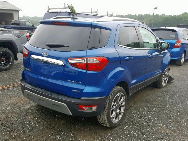 MAJ6P1WLXJC187864 - 2018 FORD ECOSPORT T BLUE photo 4