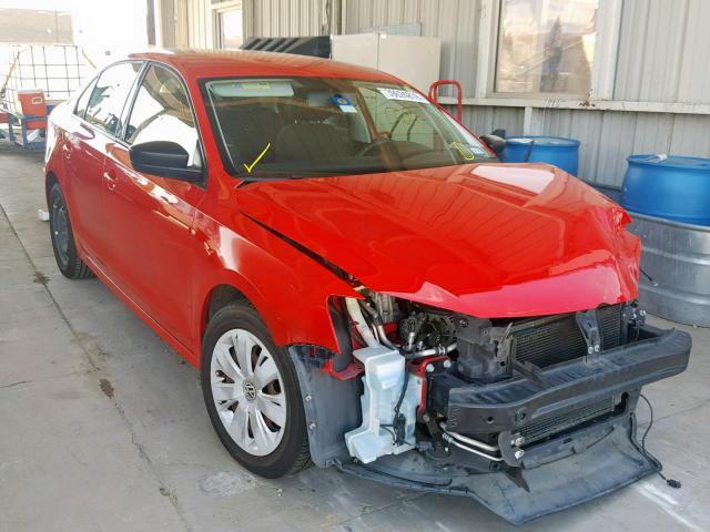 3VW1K7AJ6CM335146 - 2012 VOLKSWAGEN JETTA BASE RED photo 1