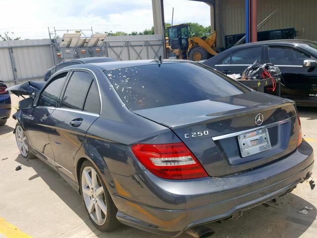 WDDGF4HB1EA941975 - 2014 MERCEDES-BENZ C 250 GRAY photo 3