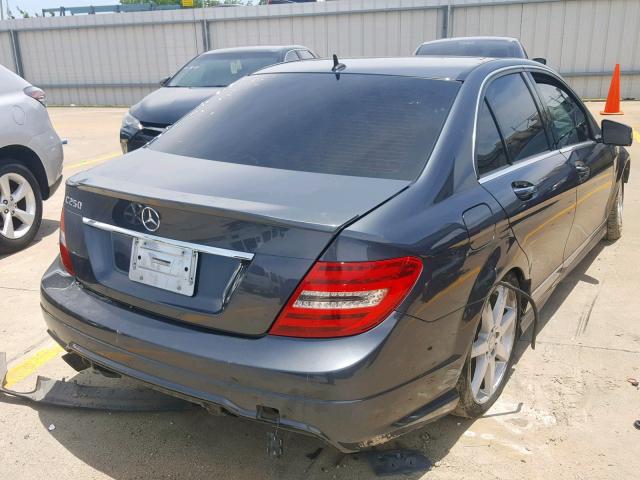 WDDGF4HB1EA941975 - 2014 MERCEDES-BENZ C 250 GRAY photo 4