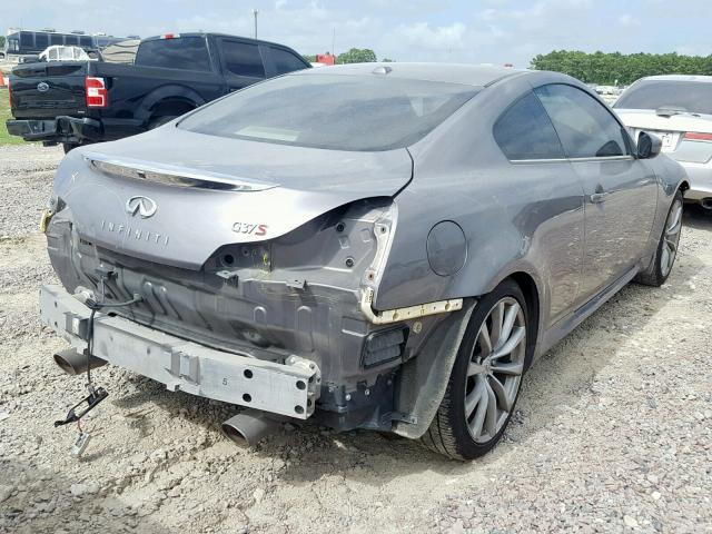 JNKCV64E88M104228 - 2008 INFINITI G37 BASE GRAY photo 4