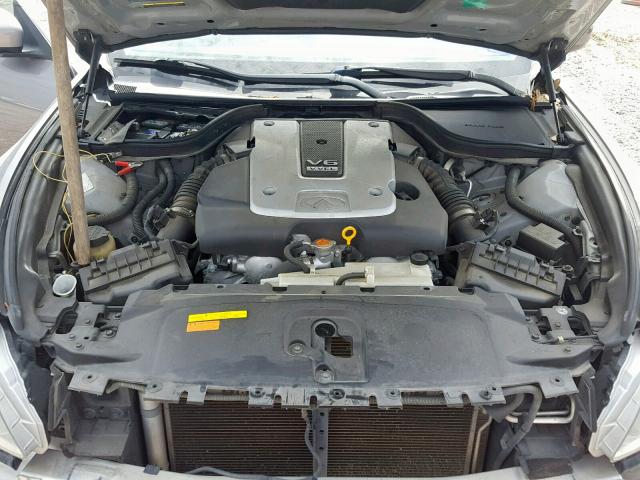 JNKCV64E88M104228 - 2008 INFINITI G37 BASE GRAY photo 7