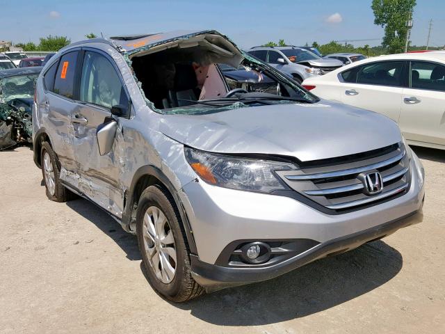 2HKRM4H71DH621700 - 2013 HONDA CR-V EXL SILVER photo 1