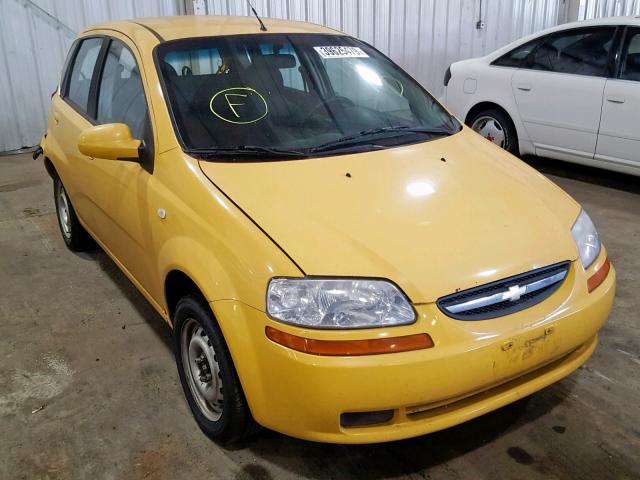 KL1TD66646B661535 - 2006 CHEVROLET AVEO BASE ყვითელი ფოტო 1