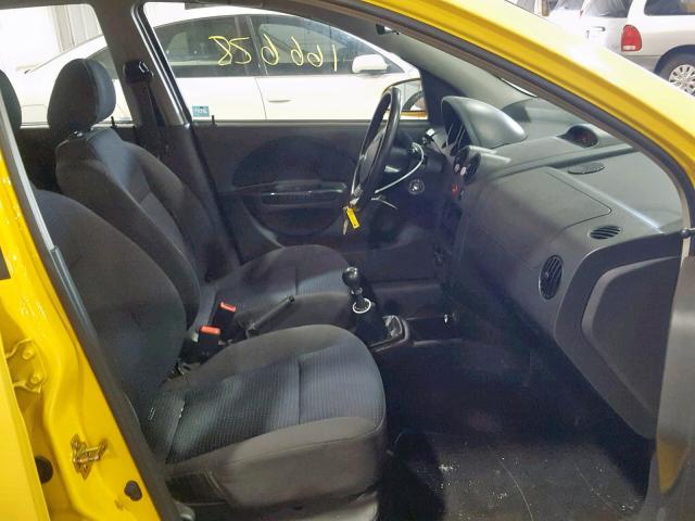 KL1TD66646B661535 - 2006 CHEVROLET AVEO BASE ყვითელი ფოტო 5