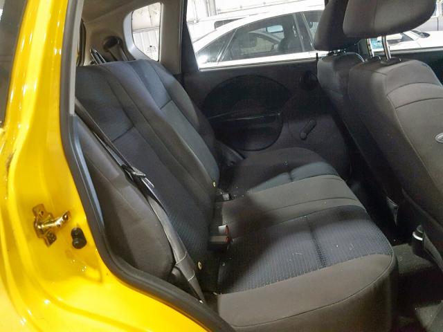 KL1TD66646B661535 - 2006 CHEVROLET AVEO BASE ყვითელი ფოტო 6