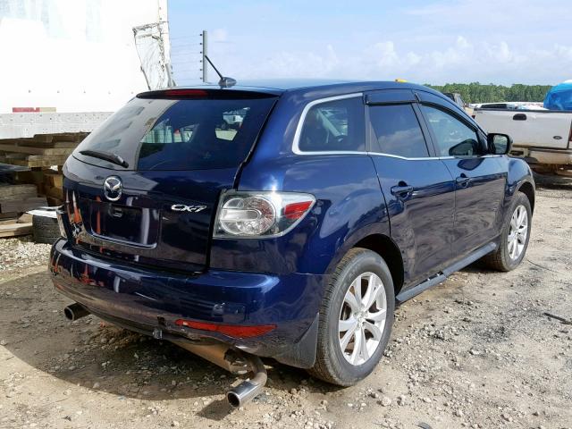 JM3ER2W36A0351142 - 2010 MAZDA CX-7 BLUE photo 4