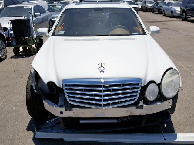 WDBUF56X27B034794 - 2007 MERCEDES-BENZ E 350 WHITE photo 9