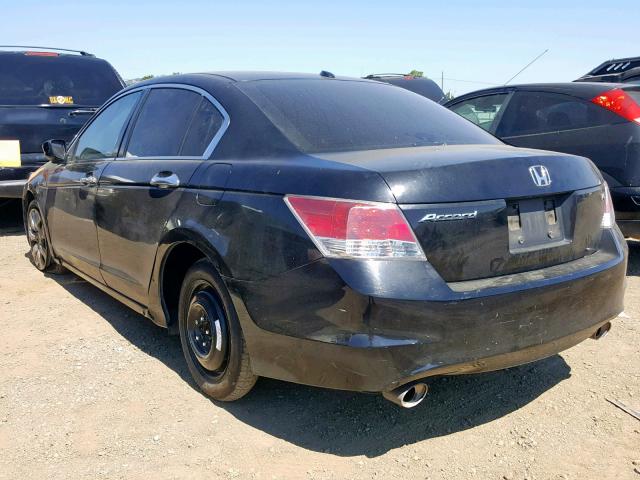 1HGCP3F8XAA022205 - 2010 HONDA ACCORD EXL BLACK photo 3