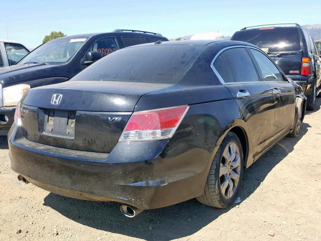 1HGCP3F8XAA022205 - 2010 HONDA ACCORD EXL BLACK photo 4