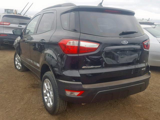 MAJ6P1UL8JC183539 - 2018 FORD ECOSPORT S BLACK photo 3