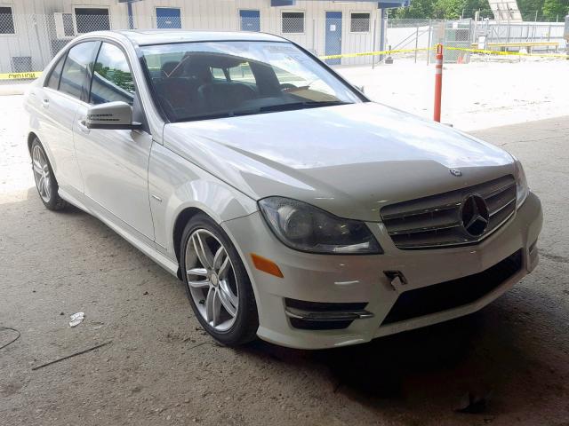 WDDGF4HB4CR212285 - 2012 MERCEDES-BENZ C 250 WHITE photo 1