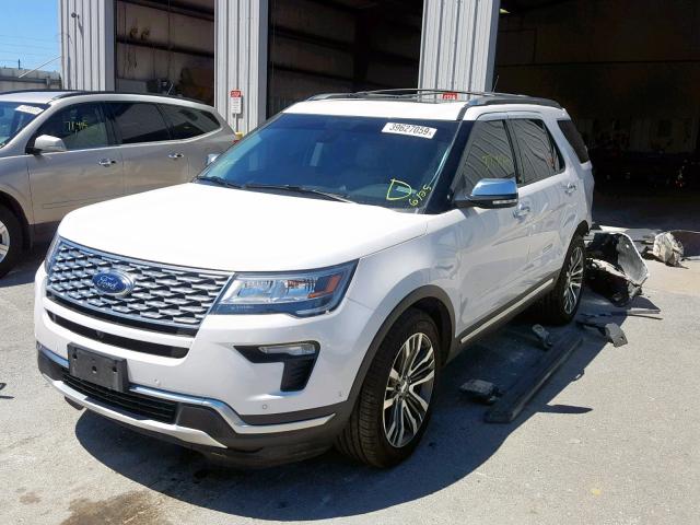 1FM5K8HT9JGA55399 - 2018 FORD EXPLORER P WHITE photo 2