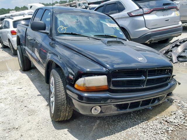 1B7GL2AN1YS749143 - 2000 DODGE DAKOTA QUA BLACK photo 1