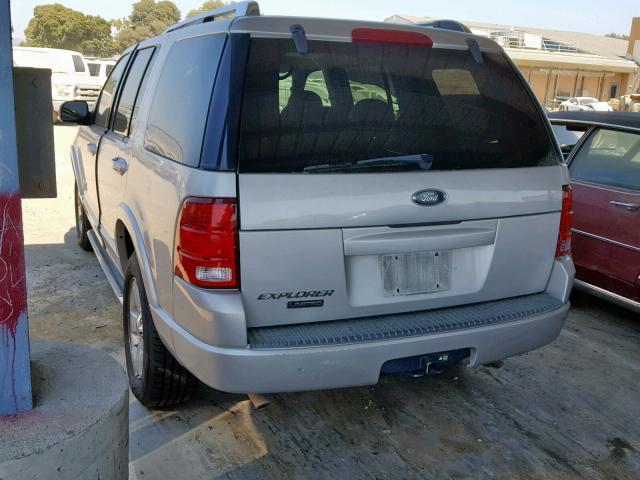 1FMZU65K64UA63140 - 2004 FORD EXPLORER L SILVER photo 3