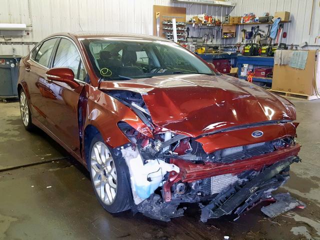 3FA6P0D90ER356265 - 2014 FORD FUSION TIT BURGUNDY photo 1