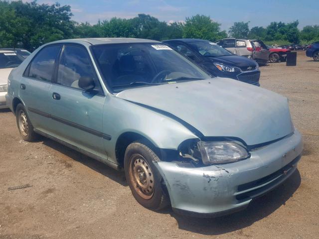 1HGEG8542NL077200 - 1992 HONDA CIVIC DX BLUE photo 1