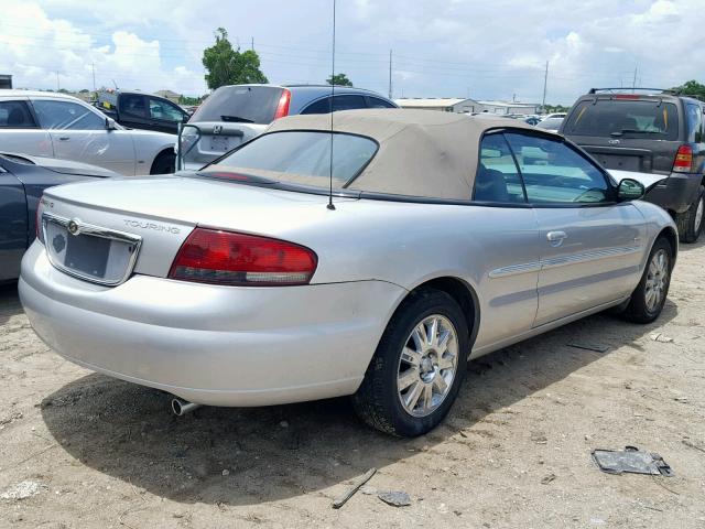 1C3EL55R15N555636 - 2005 CHRYSLER SEBRING TO SILVER photo 4