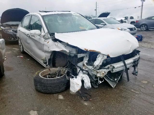 1HGCR2F81FA061373 - 2015 HONDA ACCORD EXL WHITE photo 1