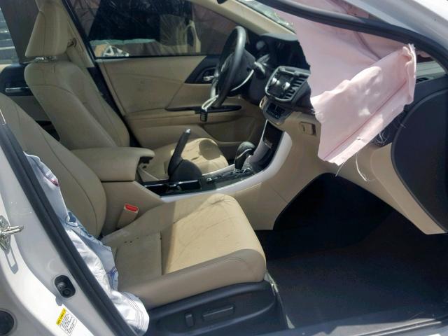 1HGCR2F81FA061373 - 2015 HONDA ACCORD EXL WHITE photo 5