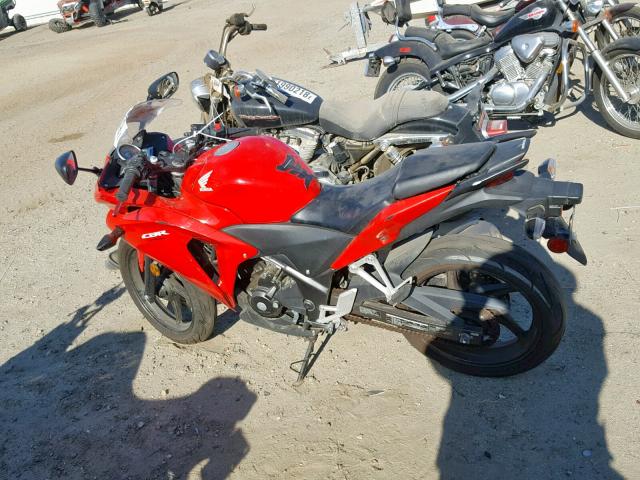 MLHMC4108D5303998 - 2013 HONDA CBR250 R RED photo 9