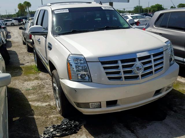 1GYS3EEJ1BR157768 - 2011 CADILLAC ESCALADE H WHITE photo 1