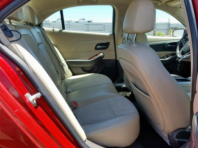 1G11D5SR9DF322181 - 2013 CHEVROLET MALIBU 1LT 红色 照片 6
