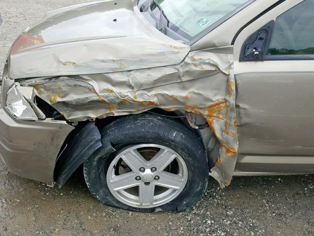 1J8FF47W37D426822 - 2007 JEEP COMPASS TAN photo 9