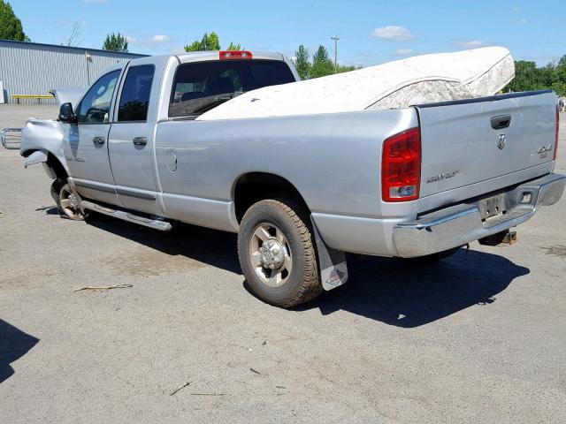 3D7KS28C05G715477 - 2005 DODGE RAM 2500 S Արծաթագույն լուսանկար 3